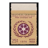 Buy World Population Year Stamp with perforation fold | Mintage World