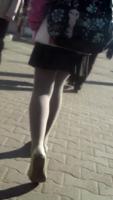 Pantyhose on the streets