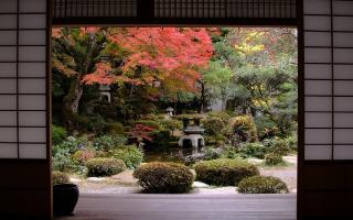 Paysages japonais en automne