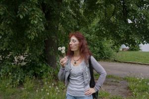 With dandelion flowers 2
